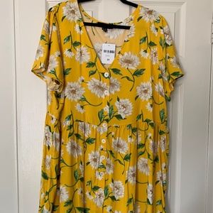 Forever21 - 2X Floral Fit & Flare Dress